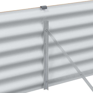 Letto rialzato da giardino 290 x 100 x 36 cm Acciaio zincato 42017360