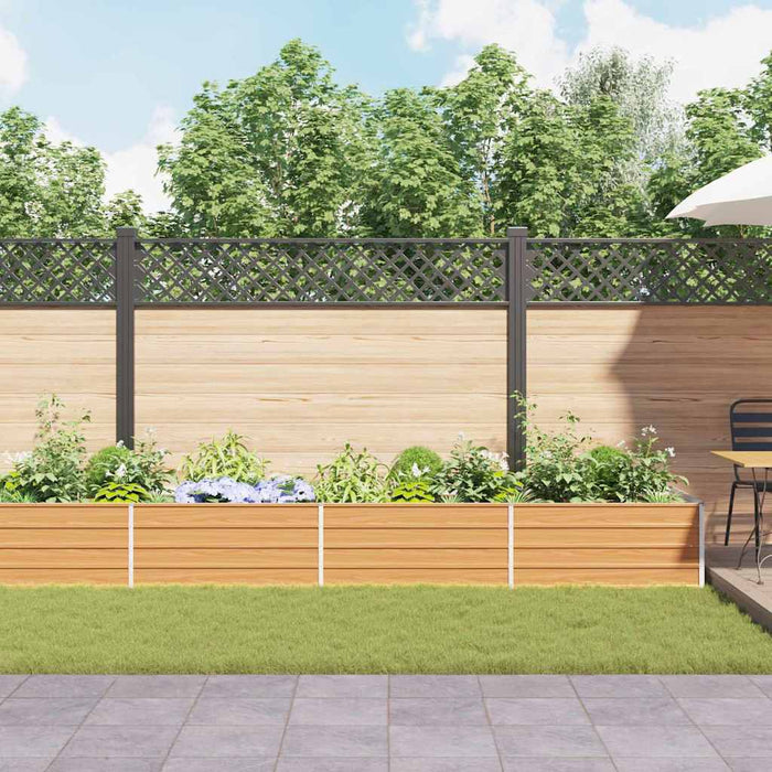 Letto rialzato da giardino Marrone Chiaro 600 x 80 x 45 cm 42017342