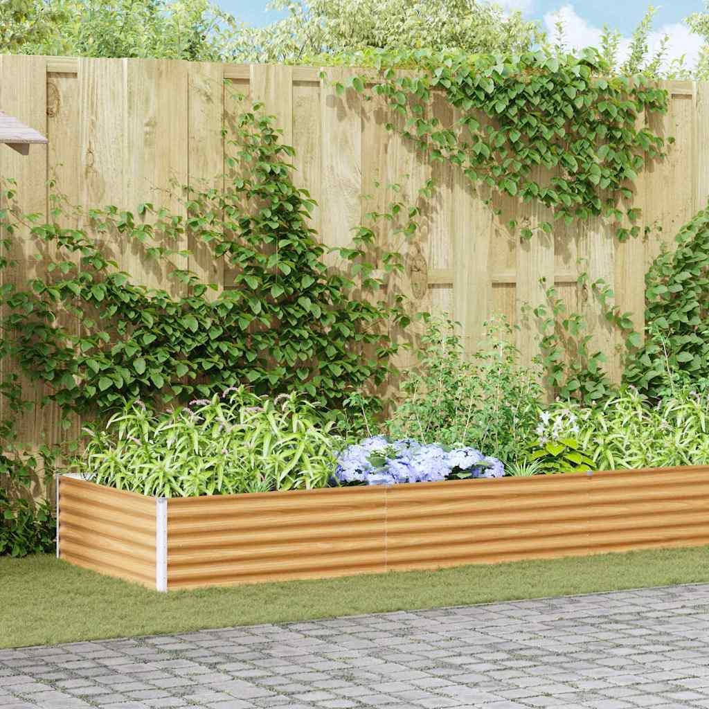 Letto rialzato da giardino 582 x 100 x 36 cm Acciaio zincato 42017363