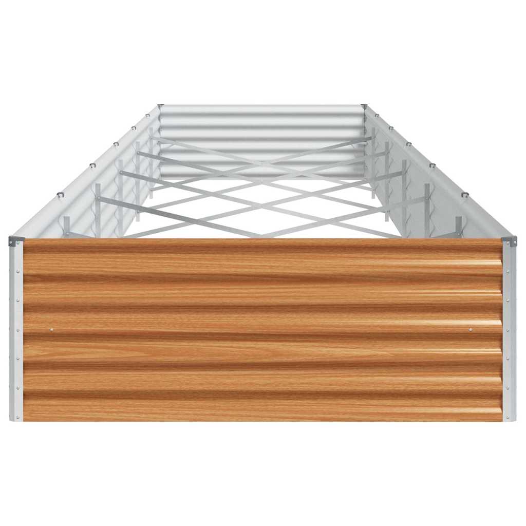 Letto rialzato da giardino 582 x 100 x 36 cm Acciaio zincato 42017363
