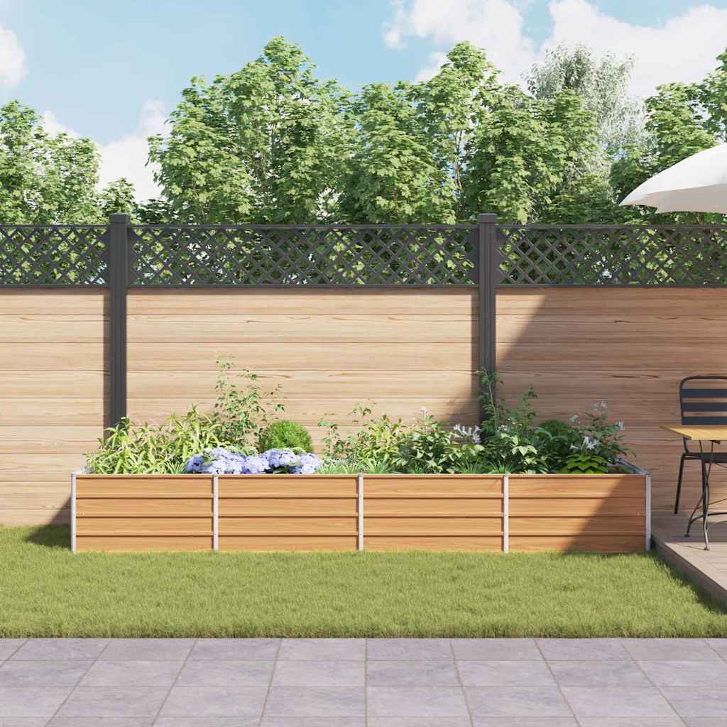 Letto rialzato da giardino Marrone Chiaro 320 x 80 x 45 cm 42017337