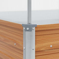 Vaso da giardino con serra Marrone Chiaro 100 x 100 x 77 cm 42017372