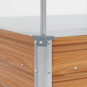 Vaso da giardino con serra Marrone Chiaro 100 x 100 x 77 cm 42017372