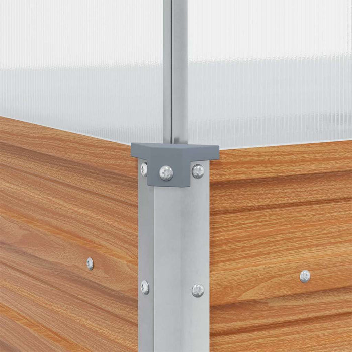 Vaso da giardino con serra Marrone Chiaro 100 x 100 x 77 cm 42017372