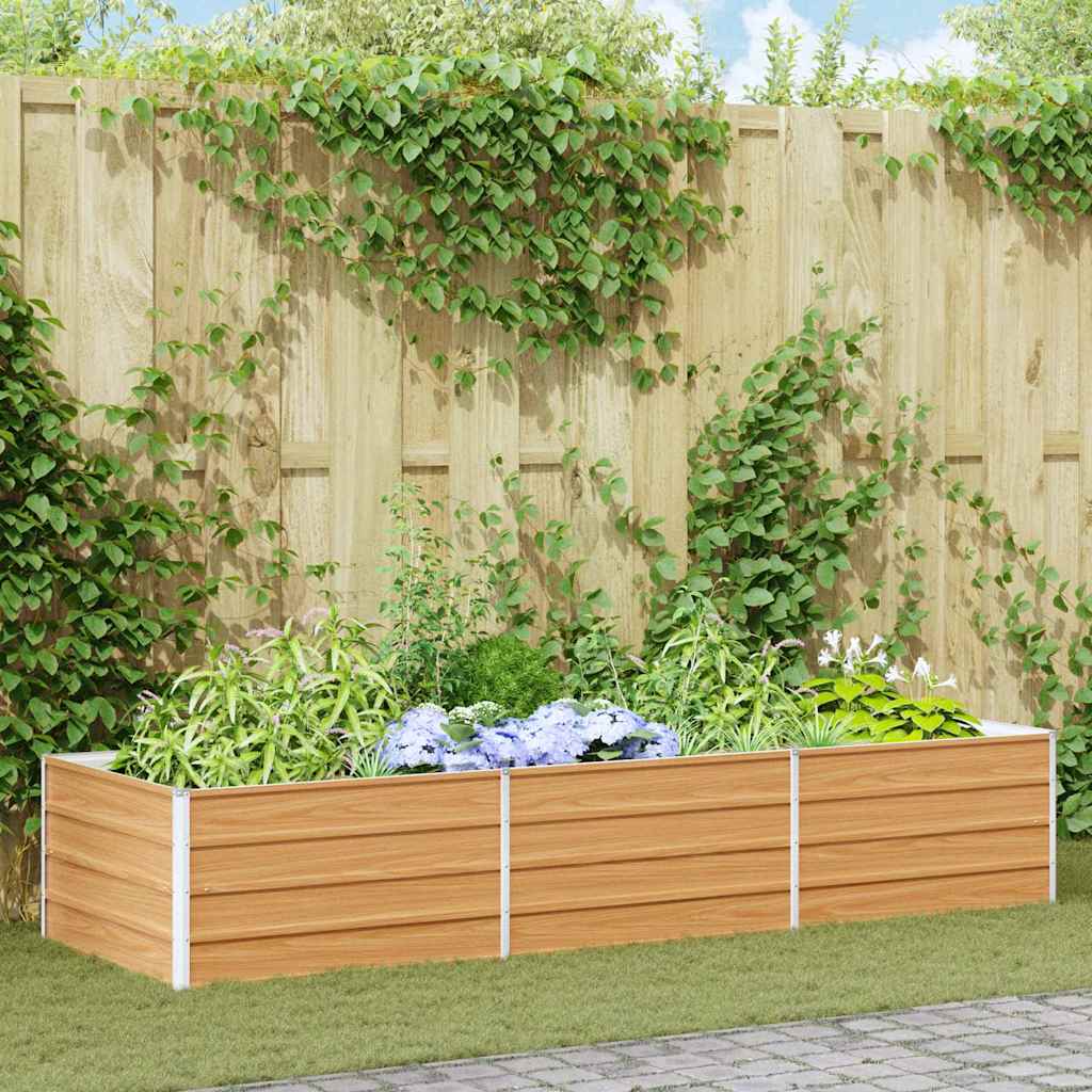 Letto rialzato da giardino Marrone Chiaro 240 x 80 x 45 cm 42017335