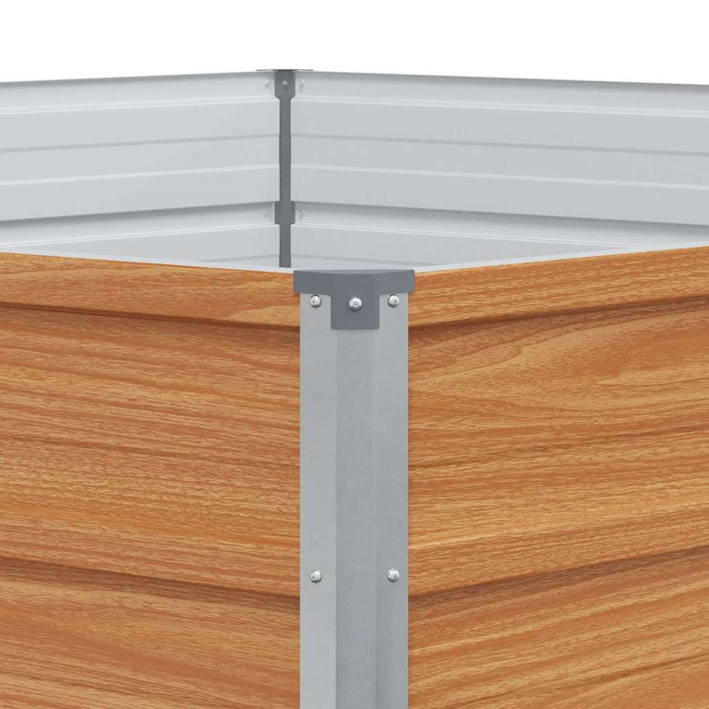 Letto rialzato da giardino Marrone Chiaro 129 x 129 x 77 cm 42017322