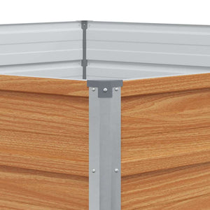 Letto rialzato da giardino Marrone Chiaro 129 x 129 x 77 cm 42017322