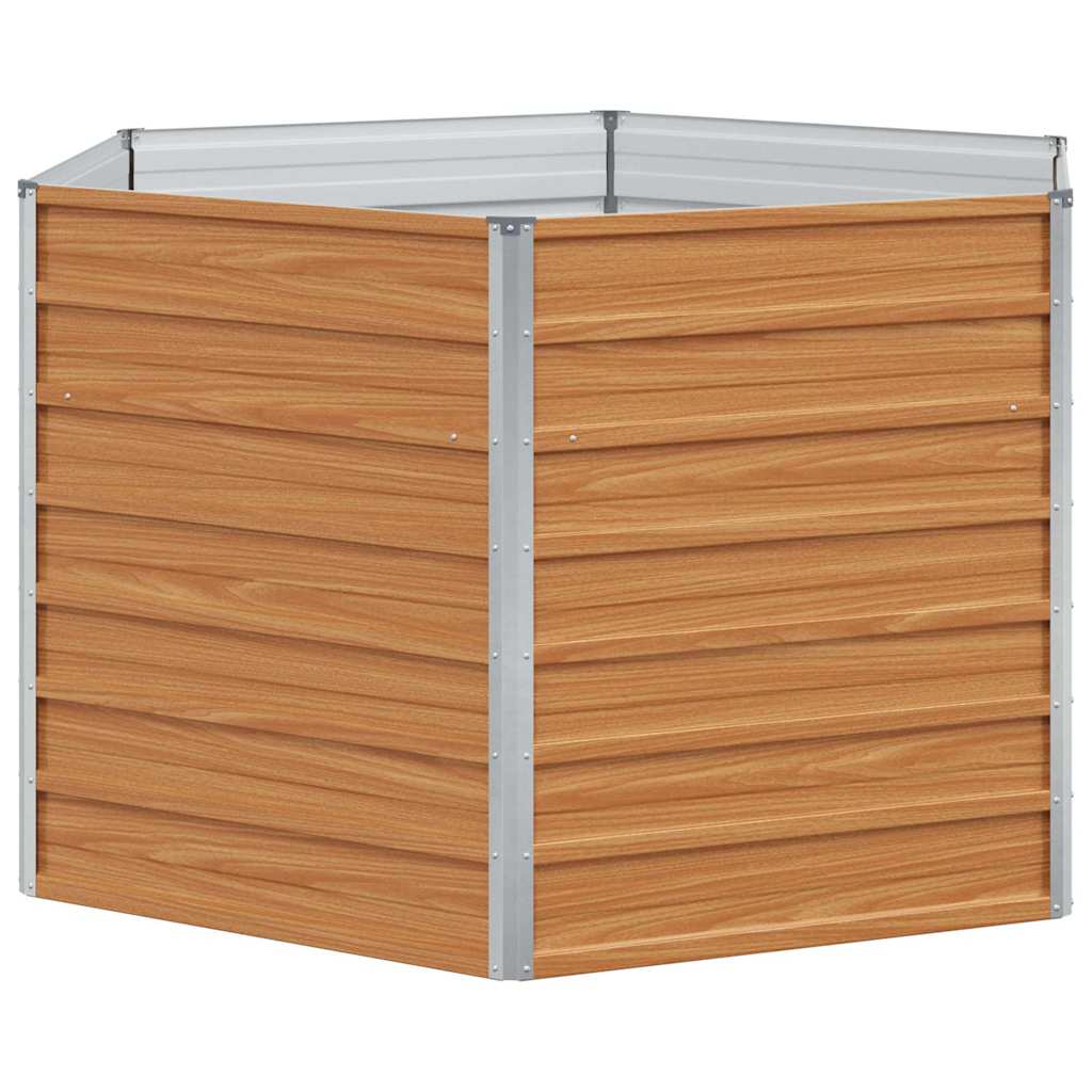 Letto rialzato da giardino Marrone Chiaro 129 x 129 x 77 cm 42017322