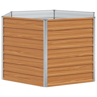 Letto rialzato da giardino Marrone Chiaro 129 x 129 x 77 cm 42017322