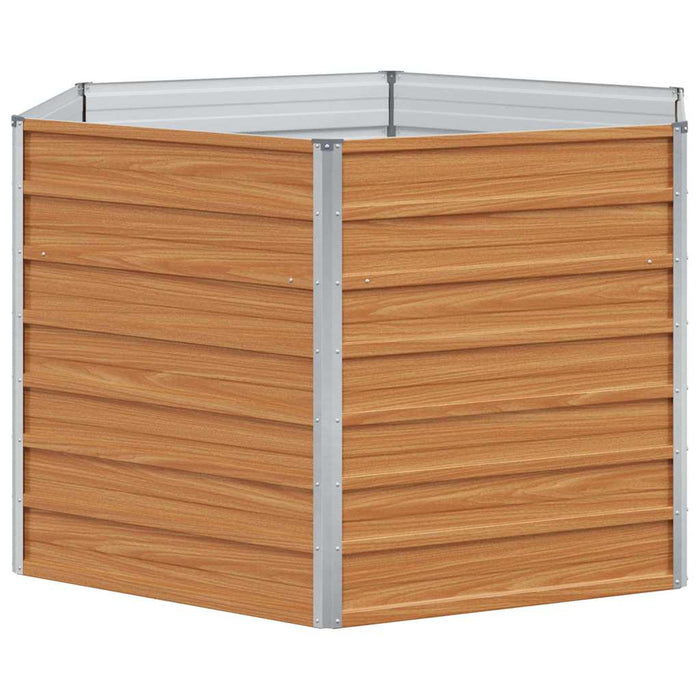 Letto rialzato da giardino Marrone Chiaro 129 x 129 x 77 cm 42017322