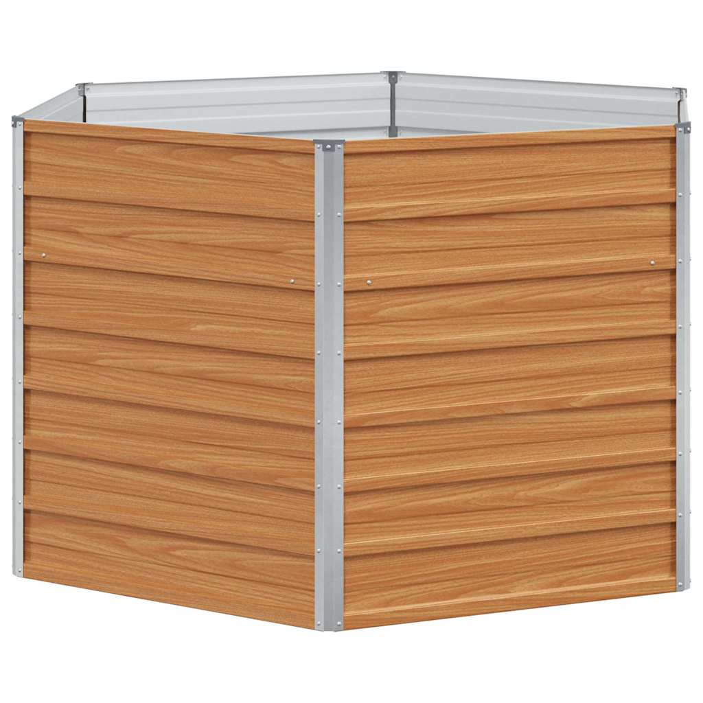 Letto rialzato da giardino Marrone Chiaro 129 x 129 x 77 cm 42017322