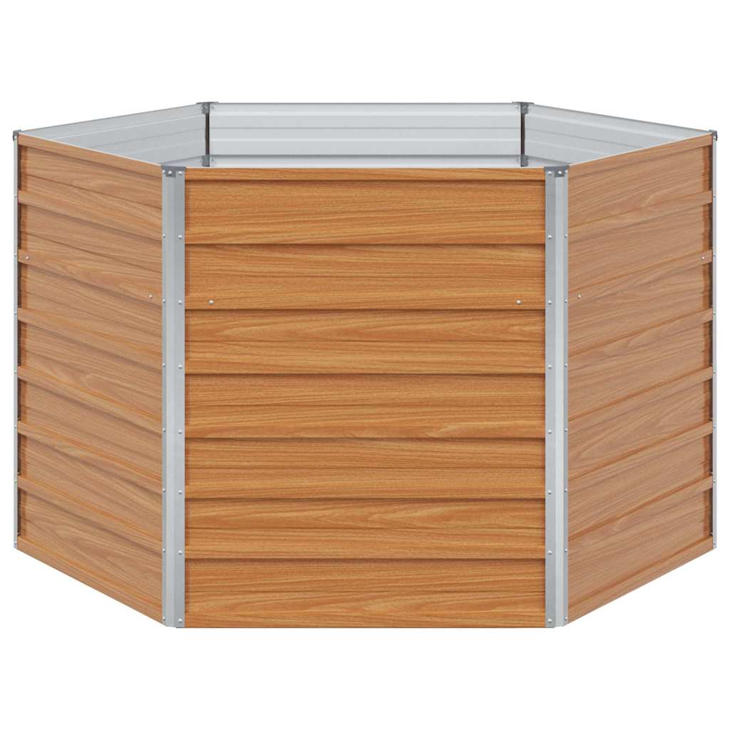 Letto rialzato da giardino Marrone Chiaro 129 x 129 x 77 cm 42017322