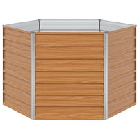 Letto rialzato da giardino Marrone Chiaro 129 x 129 x 77 cm 42017322