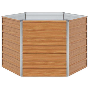 Letto rialzato da giardino Marrone Chiaro 129 x 129 x 77 cm 42017322