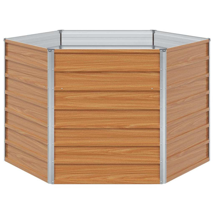 Letto rialzato da giardino Marrone Chiaro 129 x 129 x 77 cm 42017322