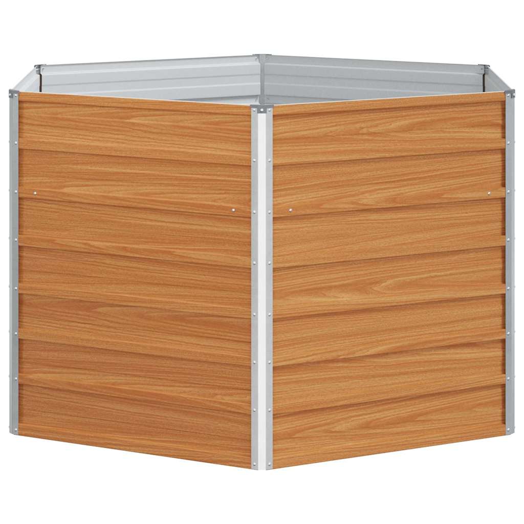 Letto rialzato da giardino Marrone Chiaro 129 x 129 x 77 cm 42017322