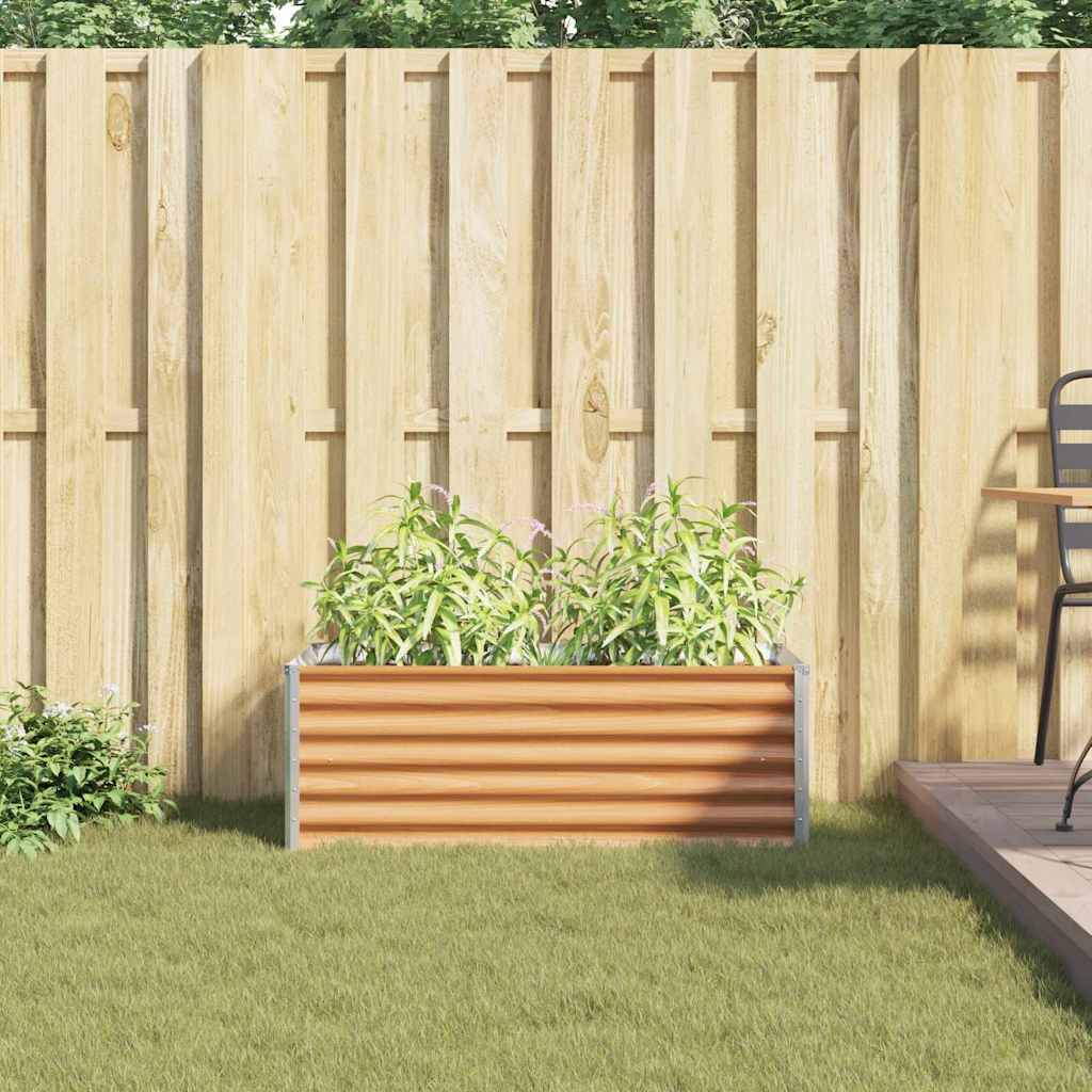 Letto rialzato da giardino 98 x 50 x 36 cm Acciaio zincato 42017343