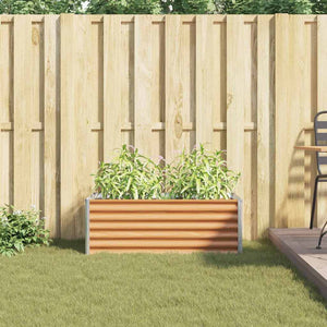 Letto rialzato da giardino 98 x 50 x 36 cm Acciaio zincato 42017343