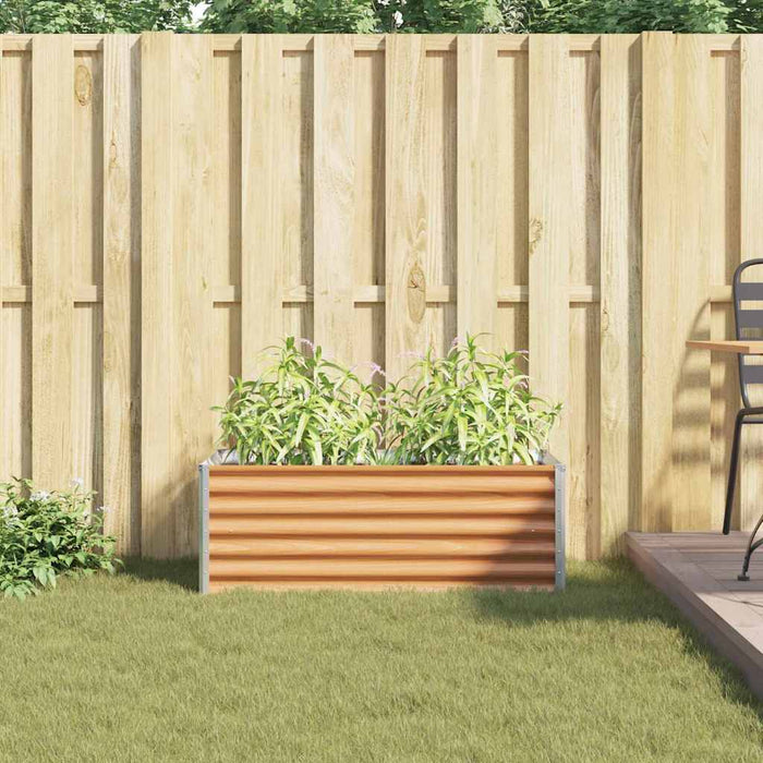 Letto rialzato da giardino 98 x 50 x 36 cm Acciaio zincato 42017343