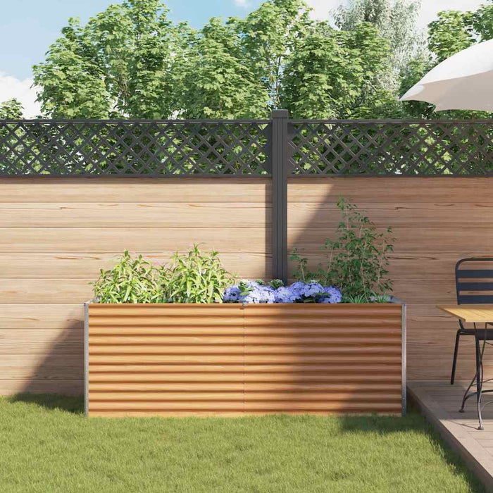 Letto rialzato da giardino 195 x 50 x 68 cm Acciaio zincato 42017353