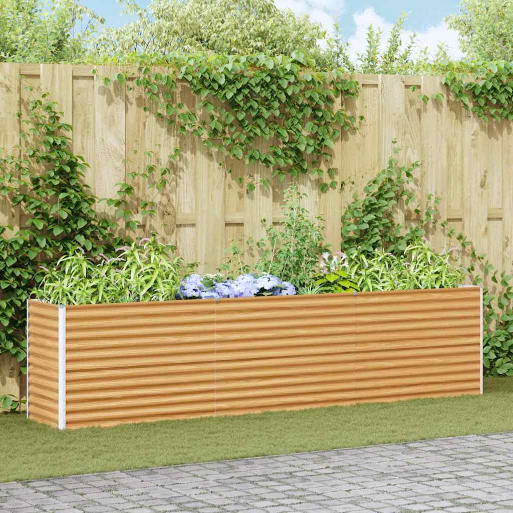 Letto rialzato da giardino 290 x 50 x 68 cm Acciaio zincato 42017354