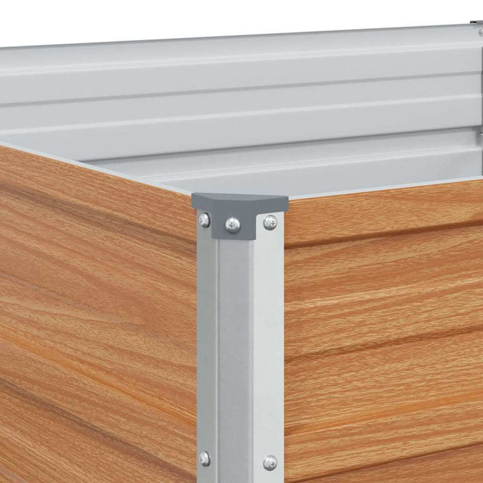 Letto rialzato da giardino Marrone Chiaro 240 x 80 x 77 cm 42017336