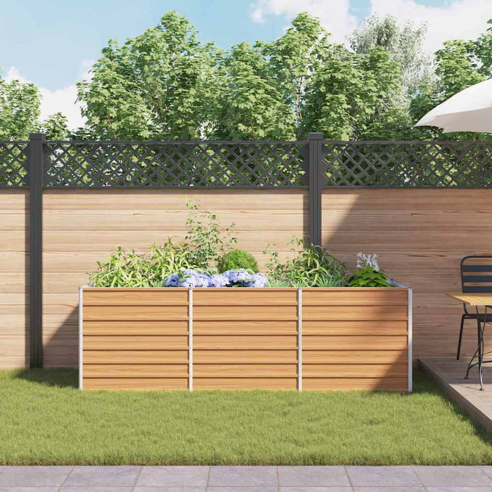 Letto rialzato da giardino Marrone Chiaro 240 x 80 x 77 cm 42017336