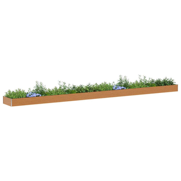 Letto rialzato da giardino 970 x 100 x 36 cm Acciaio zincato 42017365