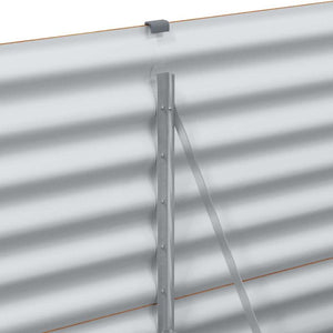 Letto rialzato da giardino 390 x 50 x 68 cm Acciaio zincato 42017355