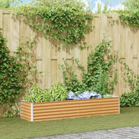 Letto rialzato da giardino 195 x 50 x 36 cm Acciaio zincato 42017344