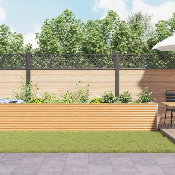 Letto rialzato da giardino 582 x 50 x 68 cm Acciaio zincato 42017357