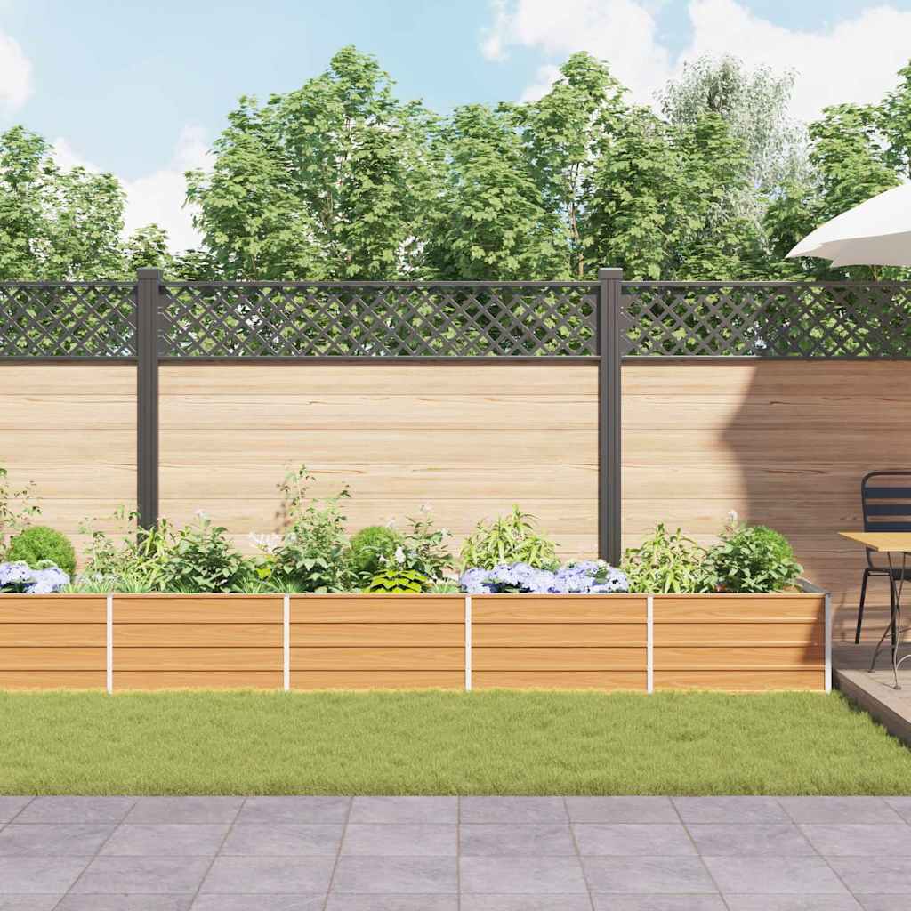 Letto rialzato da giardino Marrone Chiaro 480 x 80 x 45 cm 42017341