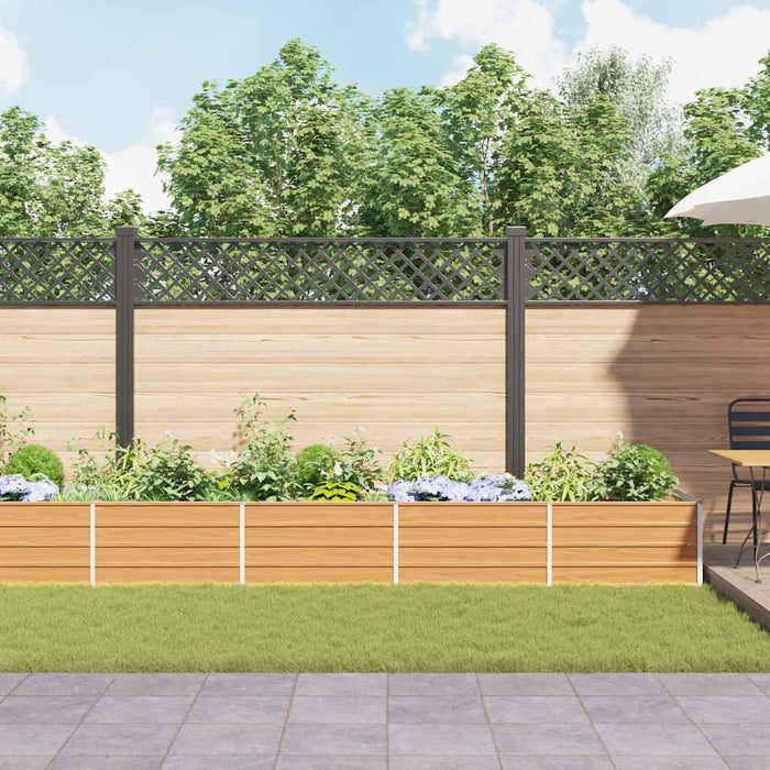 Letto rialzato da giardino Marrone Chiaro 480 x 80 x 45 cm 42017341