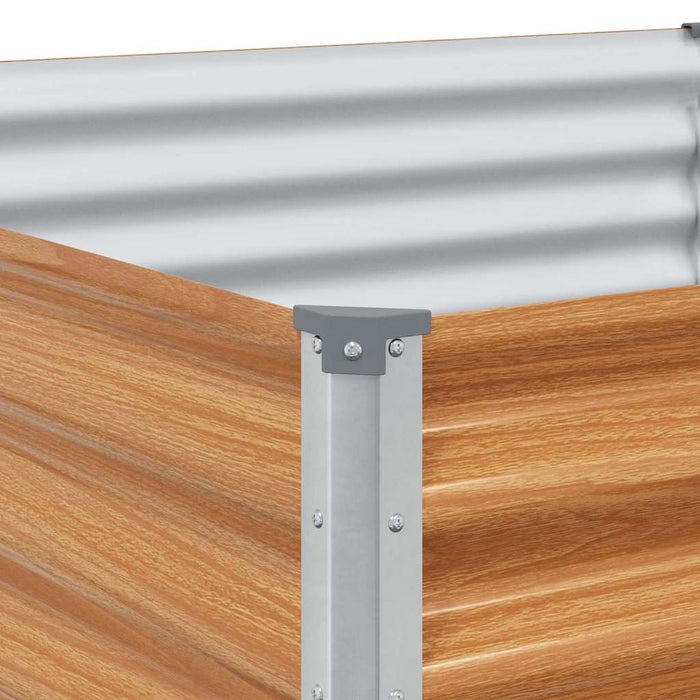 Letto rialzato da giardino 390 x 100 x 36 cm Acciaio zincato 42017361