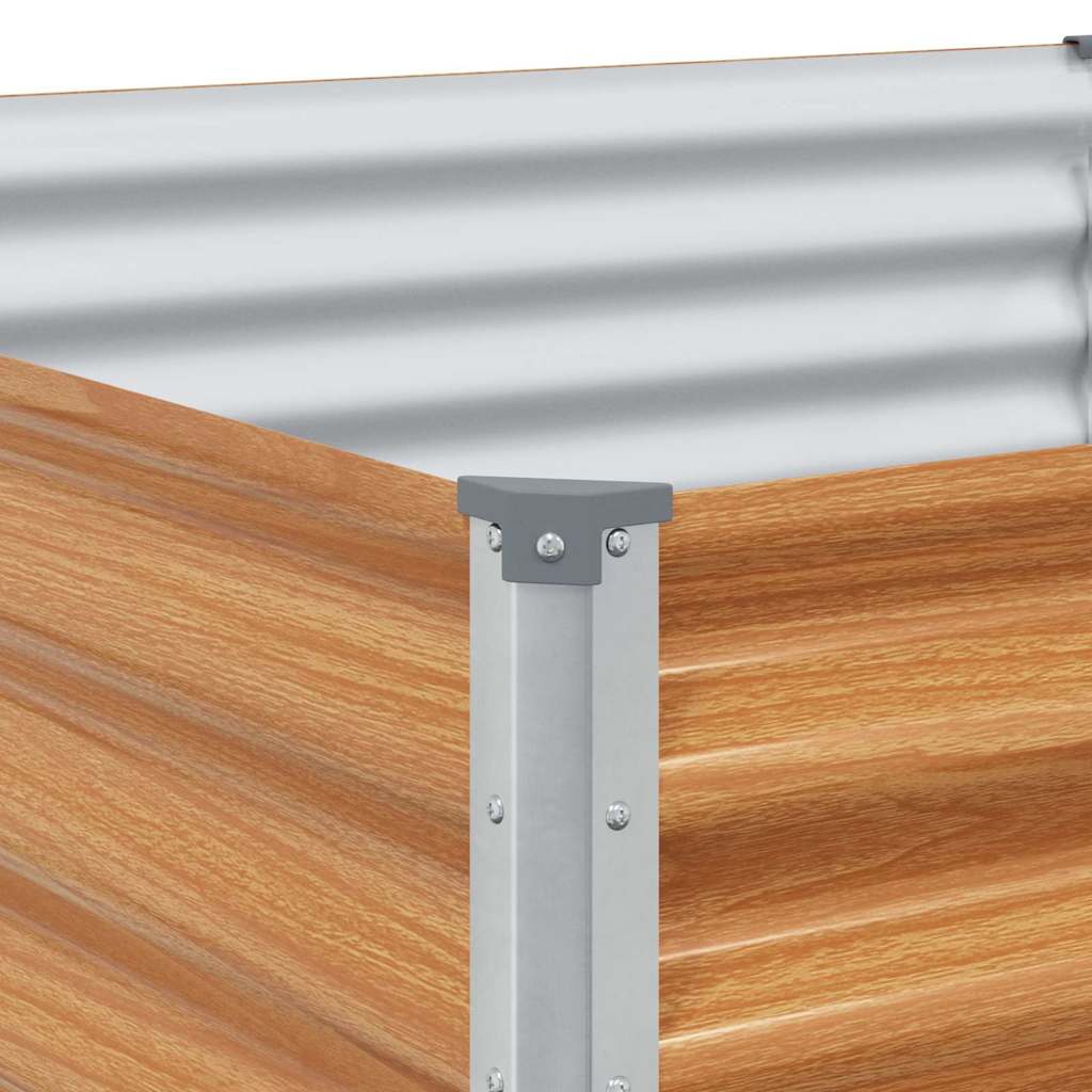 Letto rialzato da giardino 775 x 100 x 36 cm Acciaio zincato 42017364