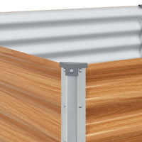 Letto rialzato da giardino 775 x 100 x 36 cm Acciaio zincato 42017364