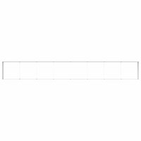 Letto rialzato da giardino 775 x 100 x 36 cm Acciaio zincato 42017364