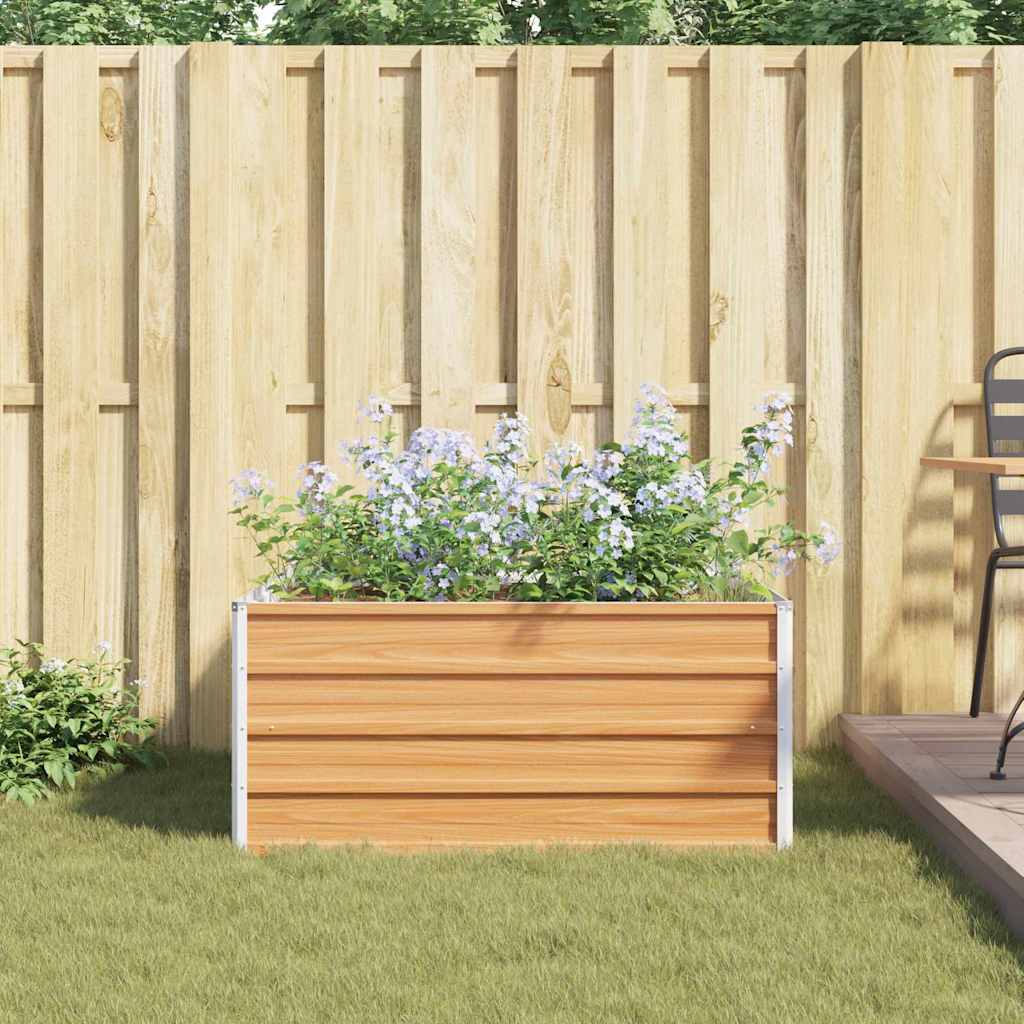 Letto rialzato da giardino Marrone Chiaro 100 x 100 x 45 cm 42017324