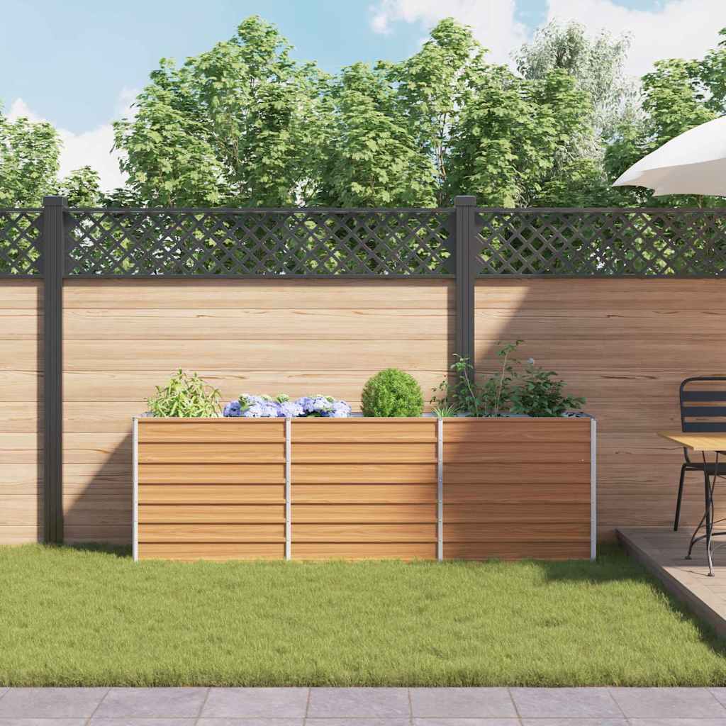 Letto rialzato da giardino Marrone Chiaro 240 x 40 x 77 cm 42017330