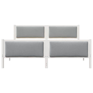 Struttura del letto Grigio chiaro 200 x 200 cm Tessuto
