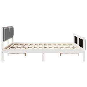 Struttura del letto Grigio chiaro 200 x 200 cm Tessuto