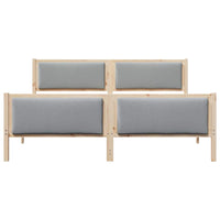 Struttura del letto Grigio chiaro 180 x 200 cm Tessuto