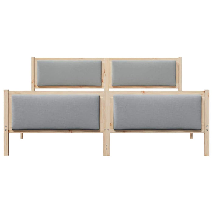 Struttura del letto Grigio chiaro 180 x 200 cm Tessuto