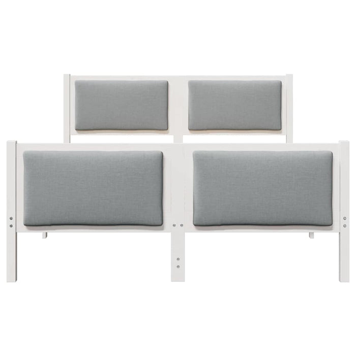 Struttura del letto Grigio chiaro 150 x 200 cm Tessuto