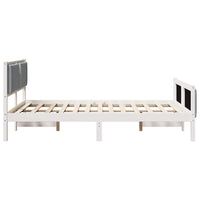 Struttura del letto Grigio chiaro 150 x 200 cm Tessuto