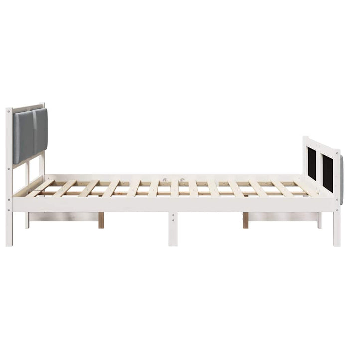 Struttura del letto Grigio chiaro 150 x 200 cm Tessuto
