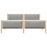 Struttura del Letto Marrone e grigio chiaro 200 x 200 cm
