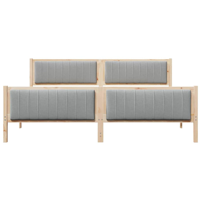 Struttura del Letto Marrone e grigio chiaro 200 x 200 cm
