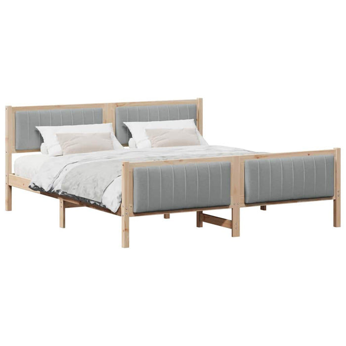 Struttura del Letto Marrone e grigio chiaro 180 x 200 cm