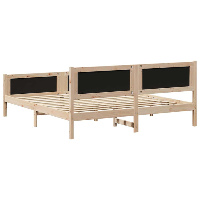 Struttura del Letto marrone e grigio scuro 180 x 200 cm